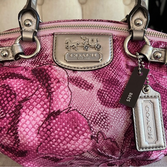 NEW w/tags Coach Madison Sophia Pink Floral Bag - Picture 2 of 13